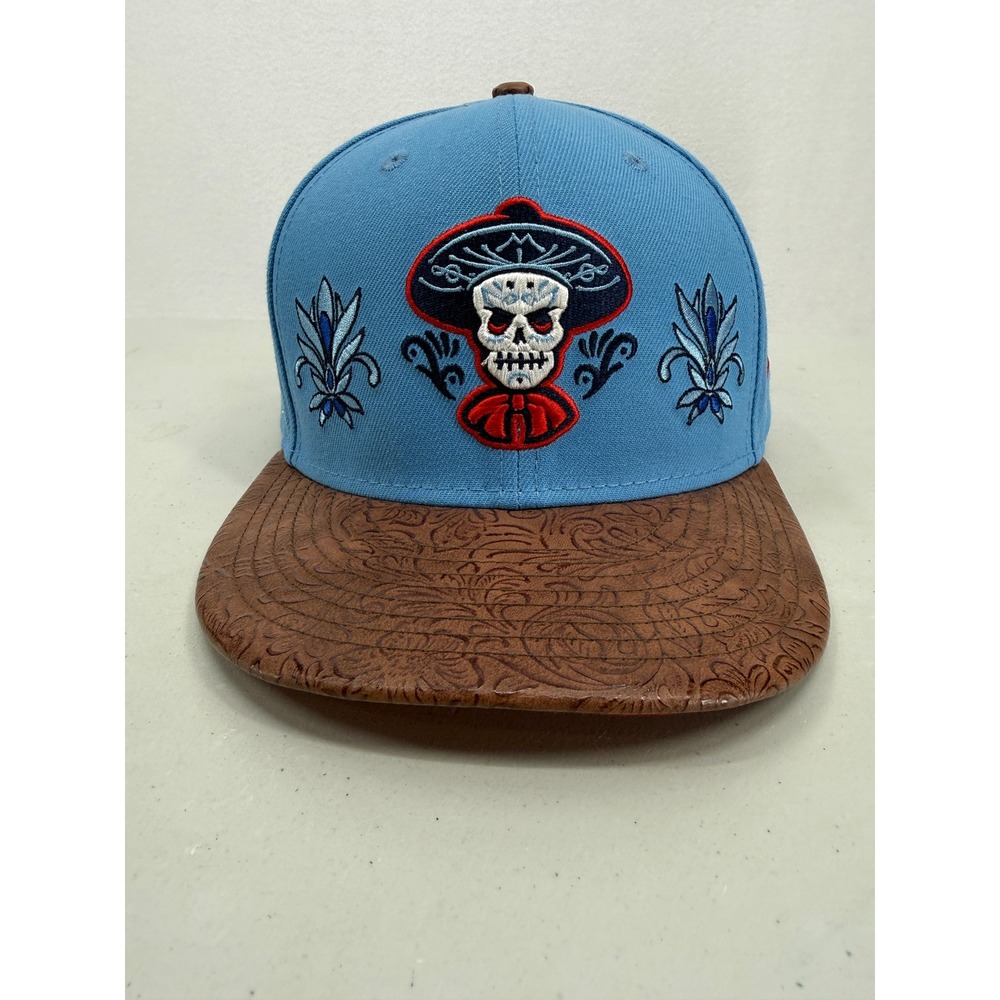 New Era Albuquerque Isotopes Hat 7 3/4 Blue Mariachis Sugar Skull 59FIFTY Cap